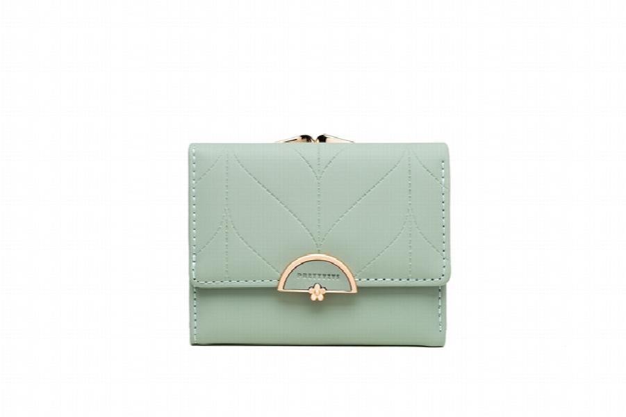 Tri-fold Short PU Wallet for Women, Stylish Small Wallet